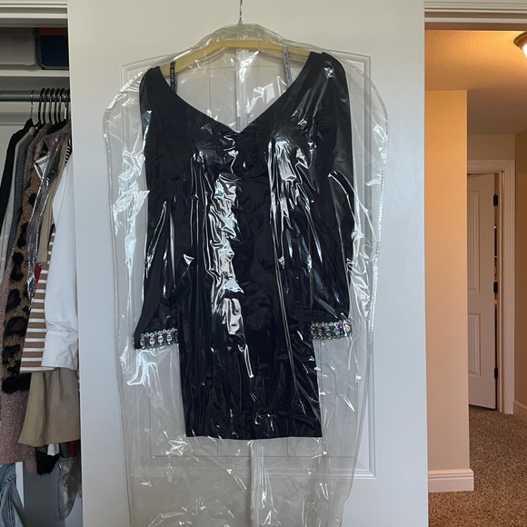 Black By Blush Prom or Cocktail Dress in Navy - Picture 4 of 6